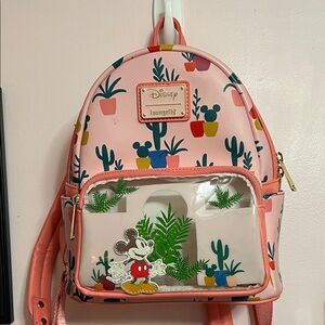 Loungefly Pink / Multicolor Disney Mini Backpack
